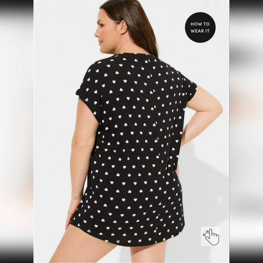 Torrid Super Soft Rib Dolman Sleep Dress - Picture 3 of 10